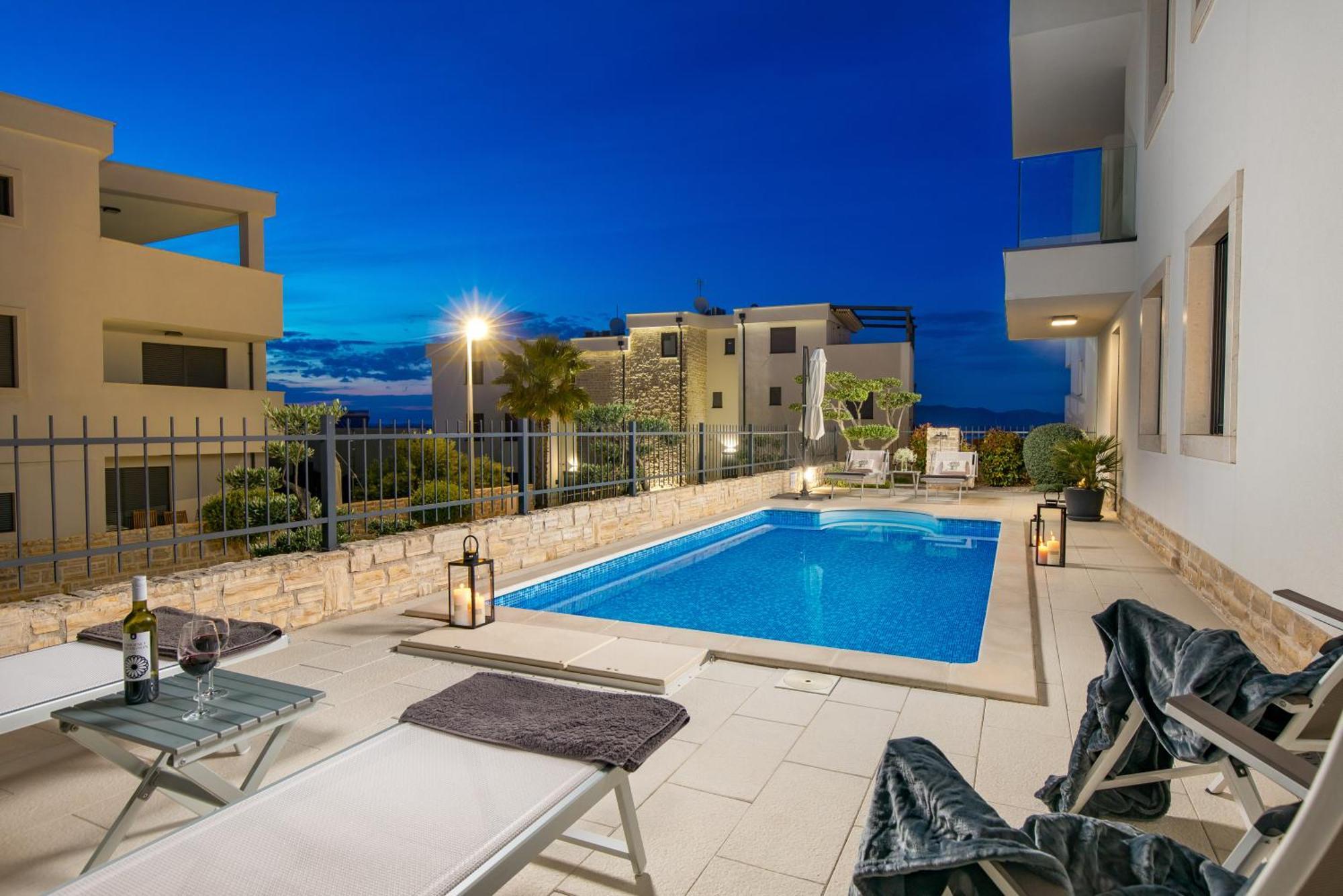 Luxury Apartment Hyperion With Private Pool And Garden Murter Luaran gambar